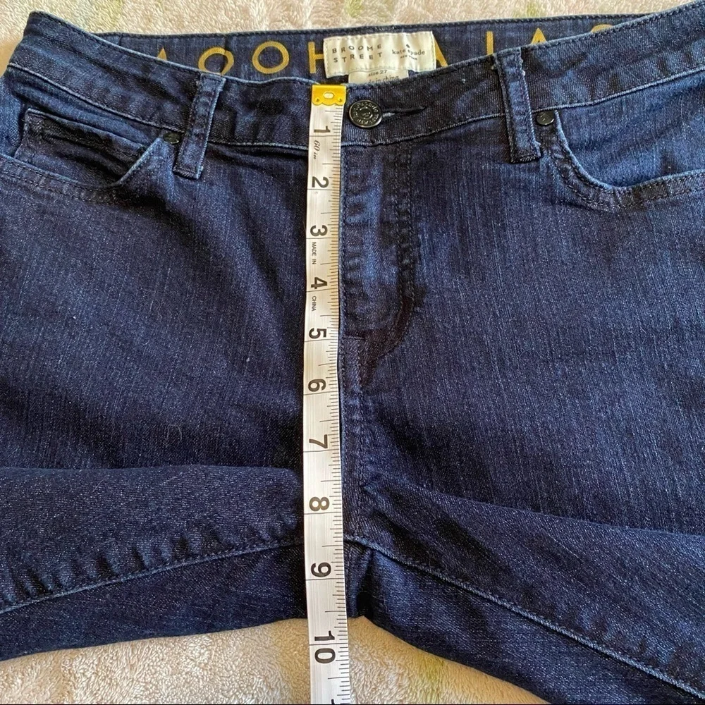 Kate Spade Broome Street Straight Leg Ankle Crop Jeans Size 27